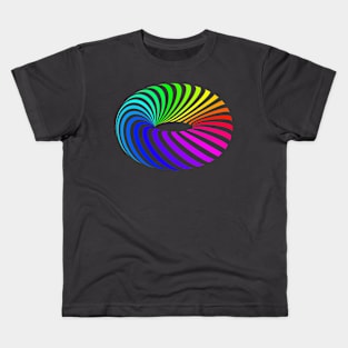 Spiraled Rainbow Donut Kids T-Shirt